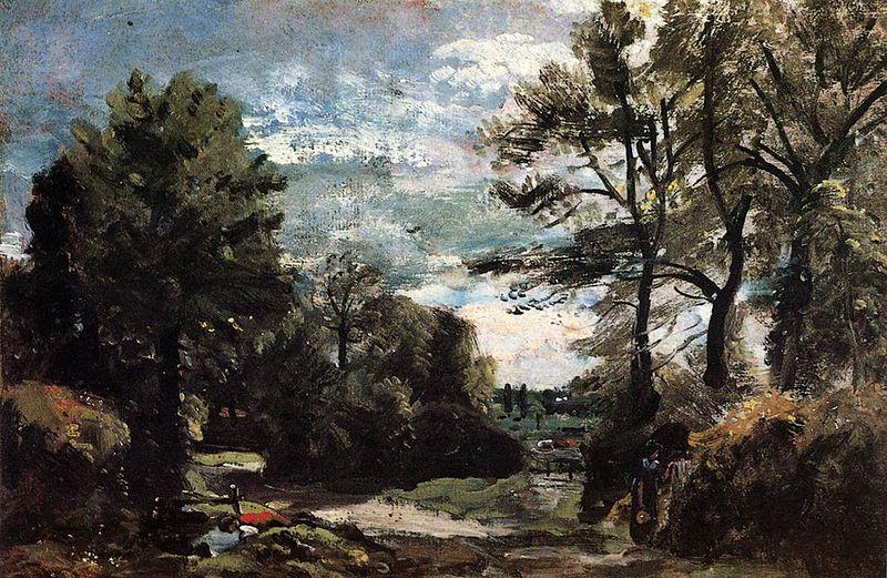 John Constable A Lane near Flatford Sweden oil painting art